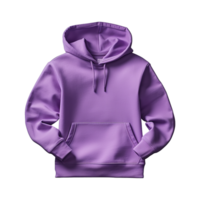 AI generated Purple hoodie isolated on transparent background png