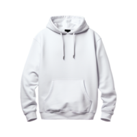 ai généré blanc sweat à capuche isolé sur transparent Contexte png