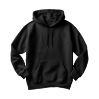 AI generated Black hoodie isolated on transparent background png