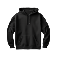 AI generated Black hoodie isolated on transparent background png