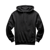 AI generated Black hoodie isolated on transparent background png