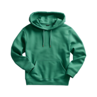 AI generated Green hoodie isolated on transparent background png