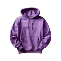 AI generated Purple hoodie isolated on transparent background png