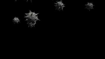 virus breken effect animatie video