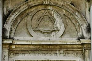 the entrance to the church of the all seeing eye photo