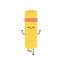 Pasta noodles character design. Pasta noodles on white background. vector