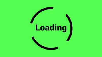 Loading animation. Download. Progress concept. Loader icons set. Green screen video