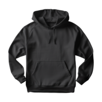 AI generated Black hoodie isolated on transparent background png