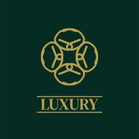 Mandala Geometric ornament logo Elegant premium icon vector design