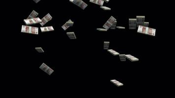 Russian Ruble Cascade, Stunning Falling Animation video