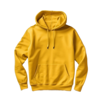 AI generated Yellow hoodie isolated on transparent background png