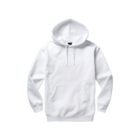 AI generated White hoodie isolated on transparent background png