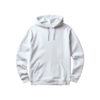 AI generated White hoodie isolated on transparent background png