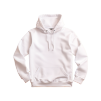 AI generated White hoodie isolated on transparent background png