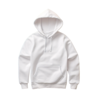 AI generated White hoodie isolated on transparent background png