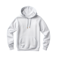 AI generated White hoodie isolated on transparent background png