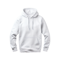 AI generated White hoodie isolated on transparent background png