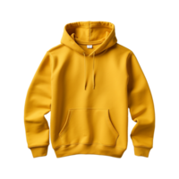 AI generated Yellow hoodie isolated on transparent background png