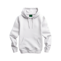 AI generated White hoodie isolated on transparent background png