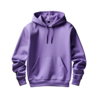 AI generated Purple hoodie isolated on transparent background png