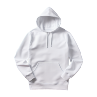 AI generated White hoodie isolated on transparent background png