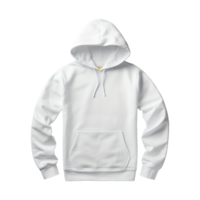 AI generated White hoodie isolated on transparent background png