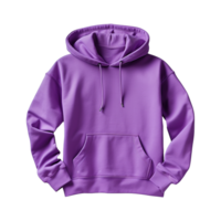 AI generated Purple hoodie isolated on transparent background png