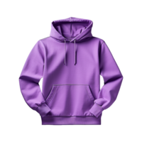 AI generated Purple hoodie isolated on transparent background png