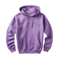 ai généré violet sweat à capuche isolé sur transparent Contexte png