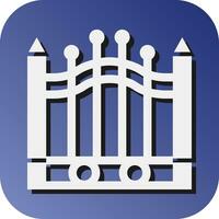 Gate Vector Glyph Gradient Background Icon For Personal And Commercial Use.