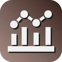Statistics Vector Glyph Gradient Background Icon For Personal And Commercial Use.