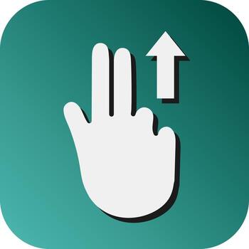 Scroll Up Vector Glyph Gradient Background Icon For Personal And Commercial Use.