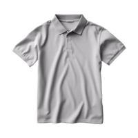 AI generated Short sleeves white polo t-shirt isolated on transparent background png