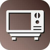 Microwave Vector Glyph Gradient Background Icon For Personal And Commercial Use.