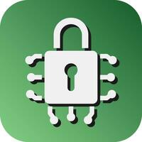 Cyber Security Vector Glyph Gradient Background Icon For Personal And Commercial Use.