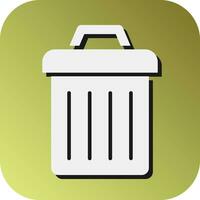 Trash Vector Glyph Gradient Background Icon For Personal And Commercial Use.