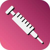 Syringe Vector Glyph Gradient Background Icon For Personal And Commercial Use.