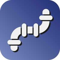 Pipe Vector Glyph Gradient Background Icon For Personal And Commercial Use.