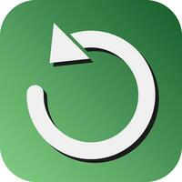 Undo Vector Glyph Gradient Background Icon For Personal And Commercial Use.