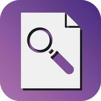 Case File Vector Glyph Gradient Background Icon For Personal And Commercial Use.