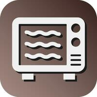 Microwave Vector Glyph Gradient Background Icon For Personal And Commercial Use.