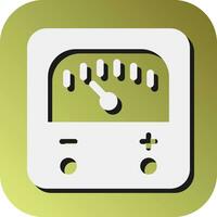 Voltmeter  Vector Glyph Gradient Background Icon For Personal And Commercial Use.