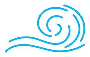 Wave line icon, sea and ocean ripple wavy water vector