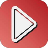 Play Vector Glyph Gradient Background Icon For Personal And Commercial Use.