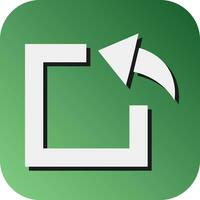 Import Vector Glyph Gradient Background Icon For Personal And Commercial Use.