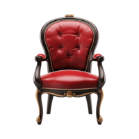 AI generated Wooden chair isolated on transparent background png