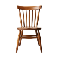 AI generated Wooden chair isolated on transparent background png