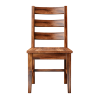 AI generated Wooden chair isolated on transparent background png