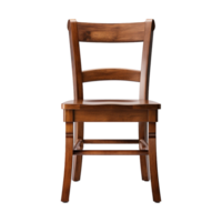 AI generated Wooden chair isolated on transparent background png