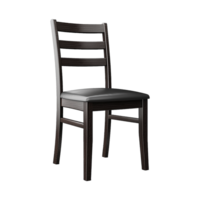 AI generated Wooden chair isolated on transparent background png